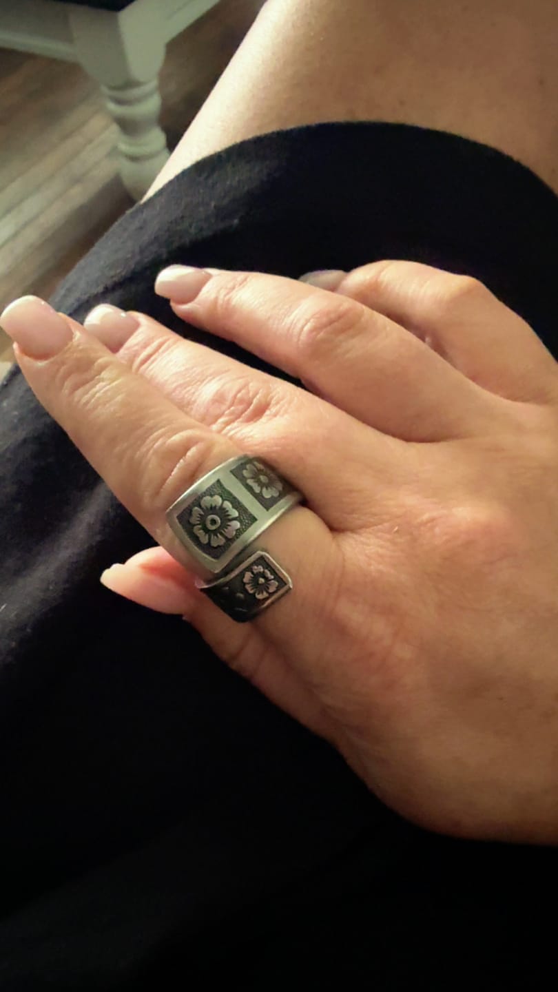 Customer photo review of Mamaw’s Mystery Spoon Ring