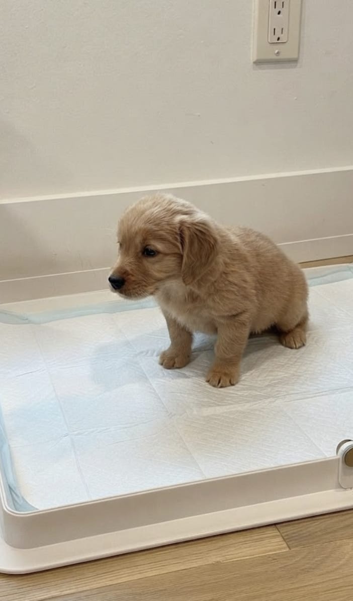 Customer photo review of Pee PAWD® Pee Pad holder
