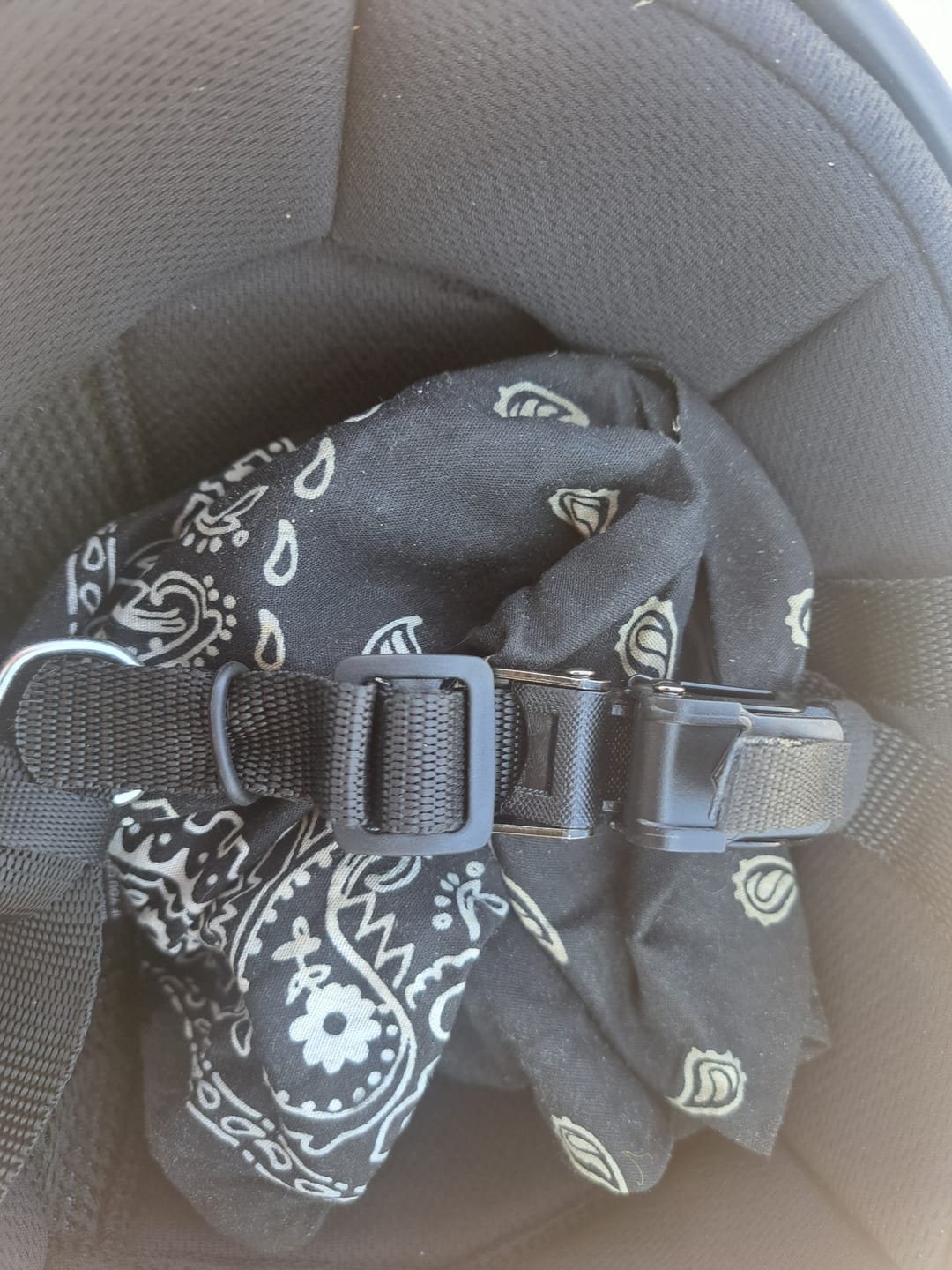 Customer photo review of Smallest & Lightest DOT Beanie Helmet - Gloss Black