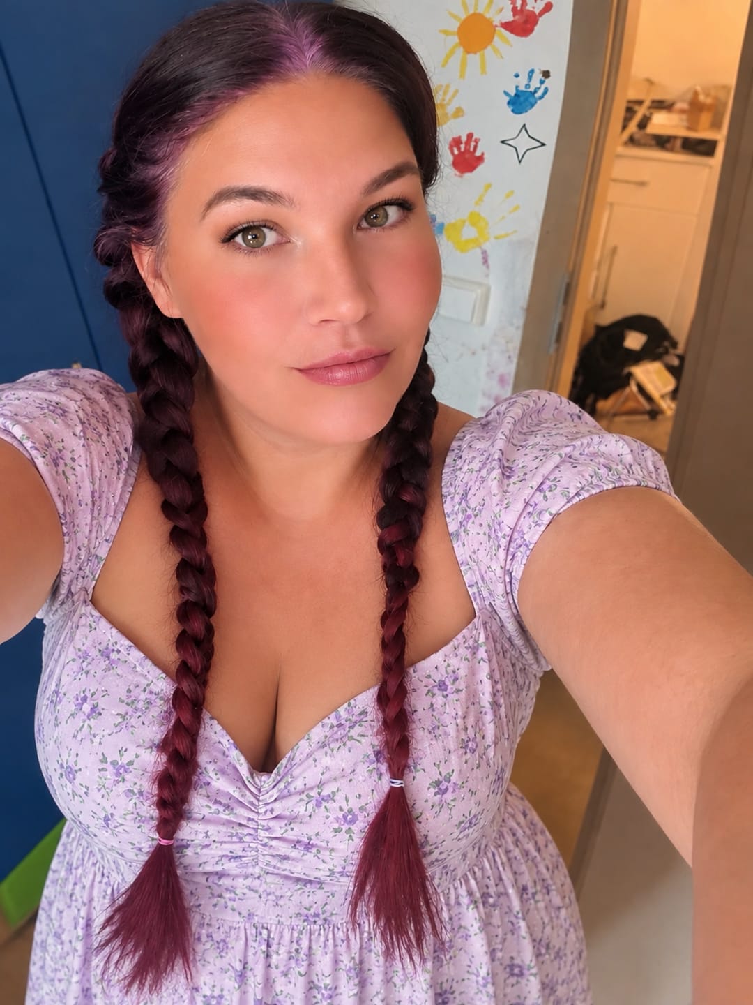 Customer photo review of Mattie Cerise - Vegan Semi-Permanent Direct Dye Hair Color Cream 210 ml