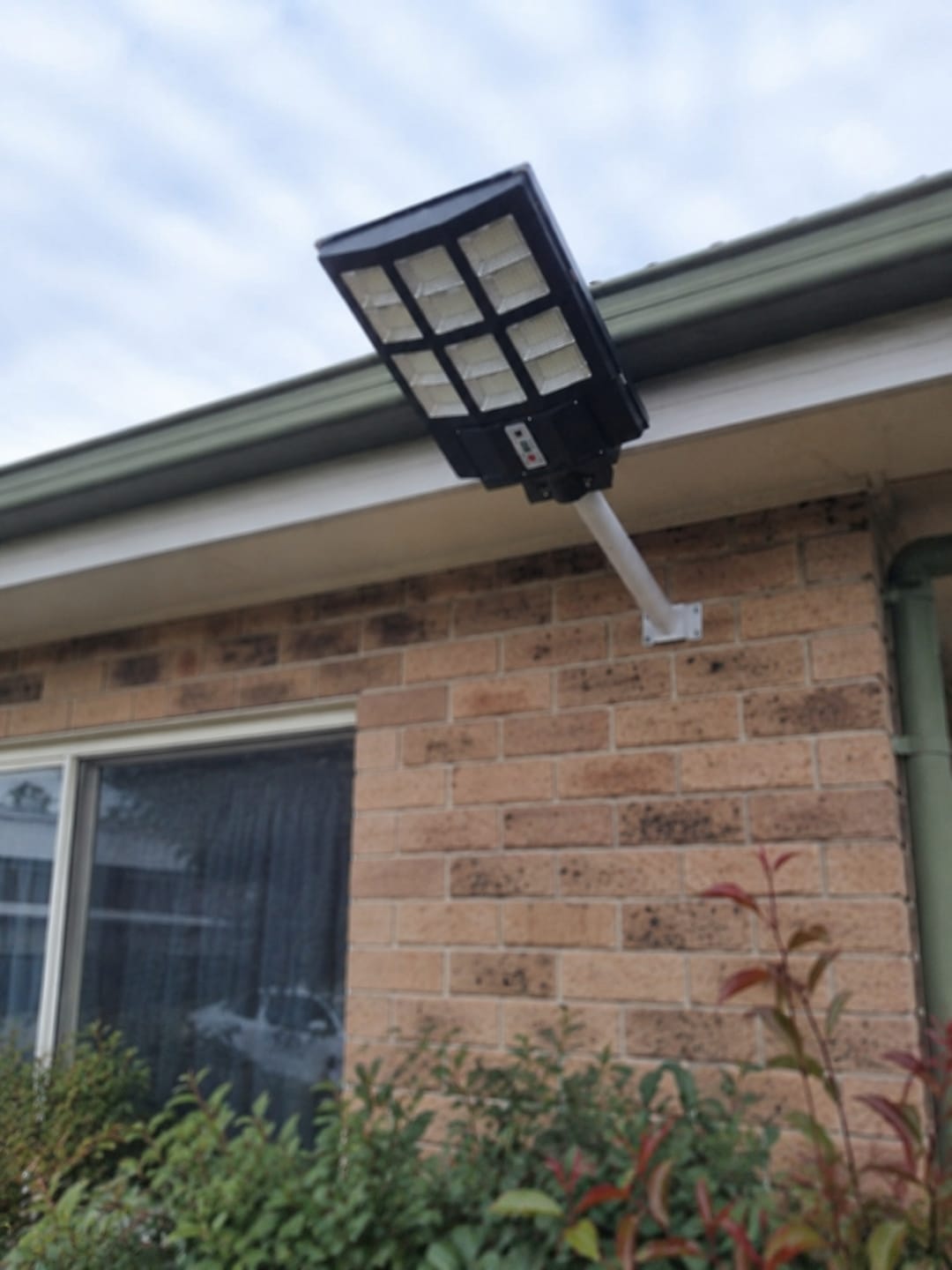 Customer photo review of Solar Powered Motion Sensor Street Light | 200/300/400W LiFePO4 | Remote