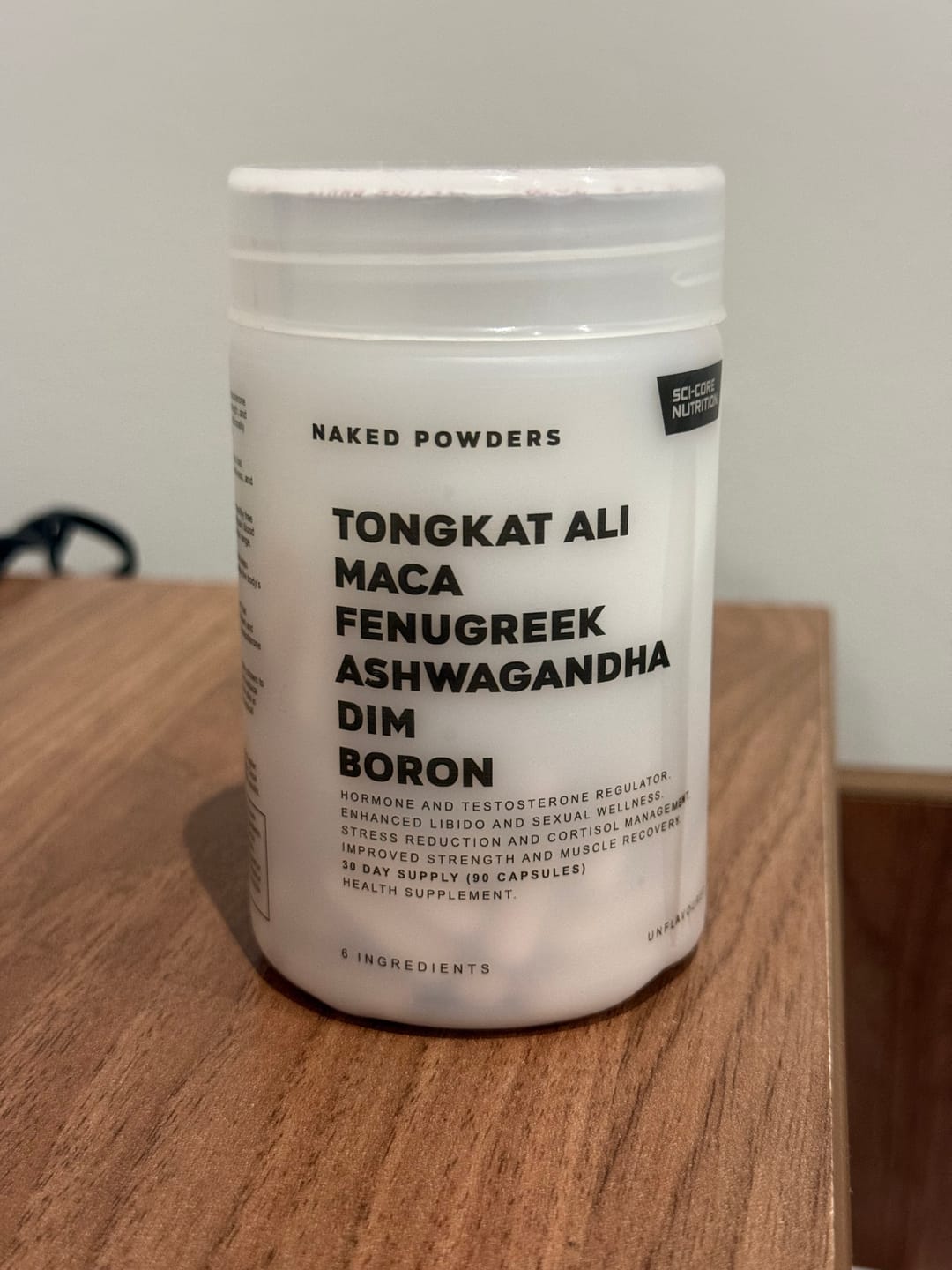 Customer photo review of Tongkat Ali, Maca, Fenugreek, Ashwagandha, DIM, Boron - 90 caps | 30 day supply (new)