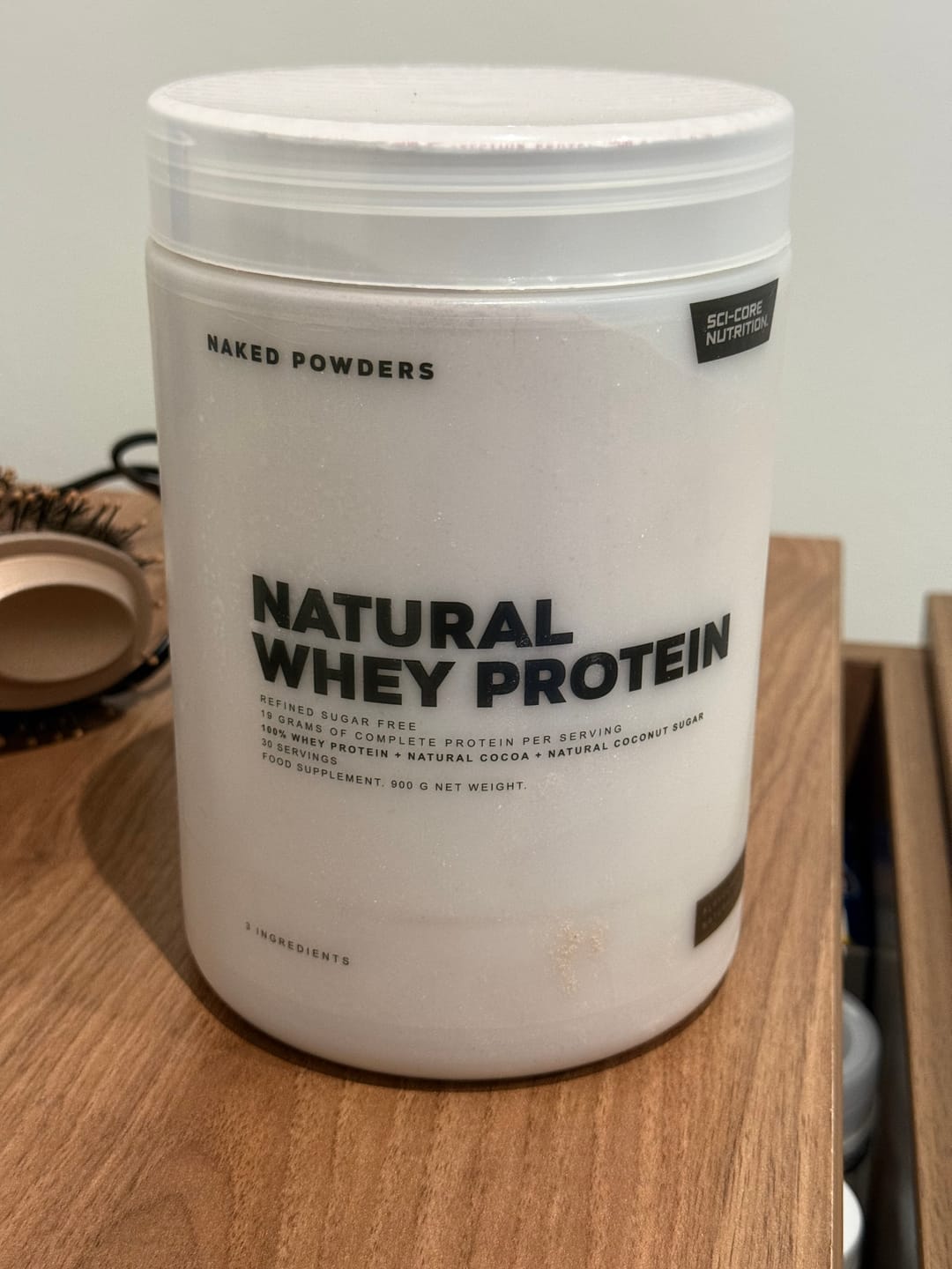 Customer photo review of NAKED NATURAL WHEY PROTEIN + Cocoa + Coconut Sugar - 900g | 30 servings (new)