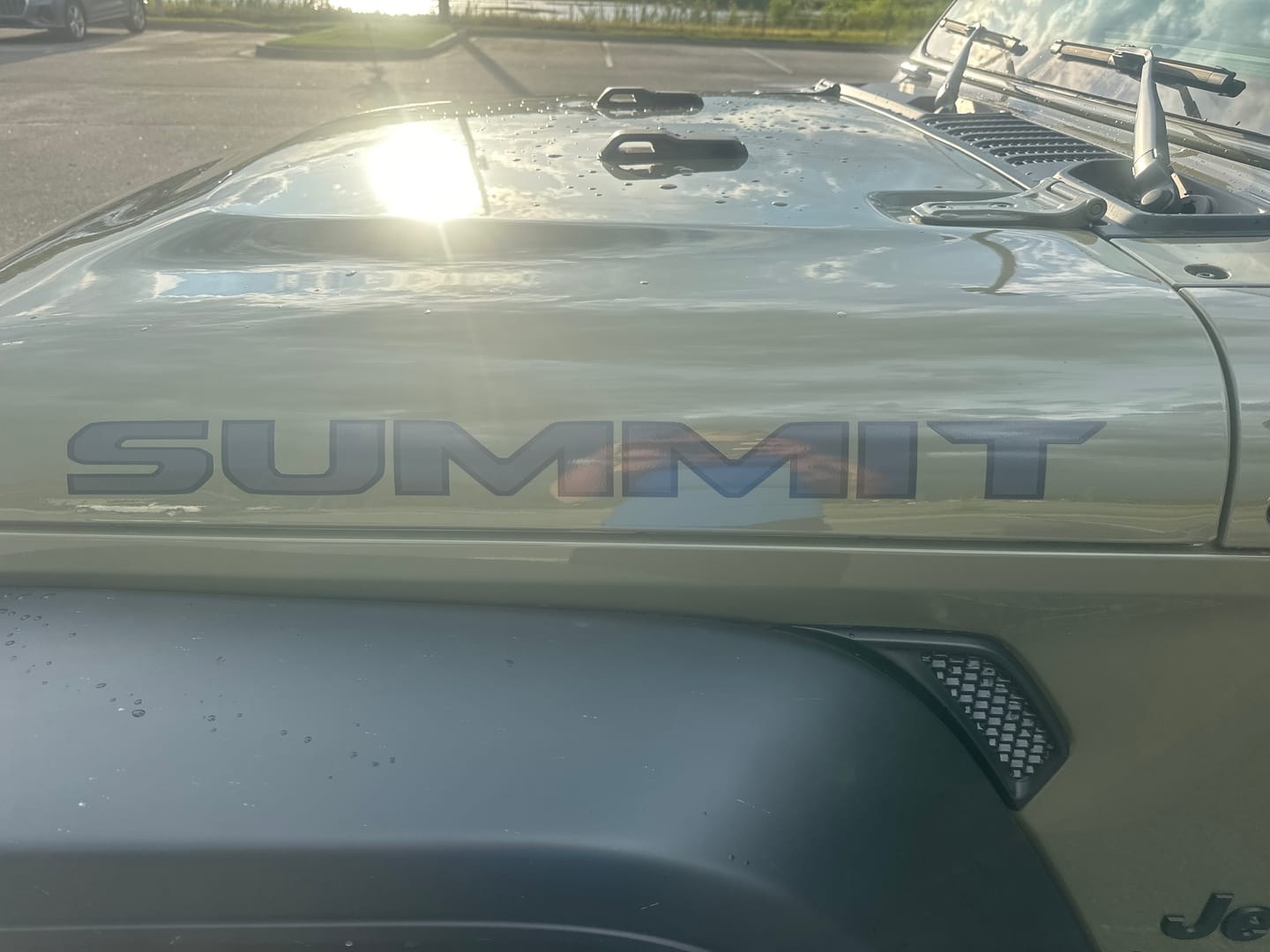 Customer photo review of Custom Hood Lettering | Set of 2