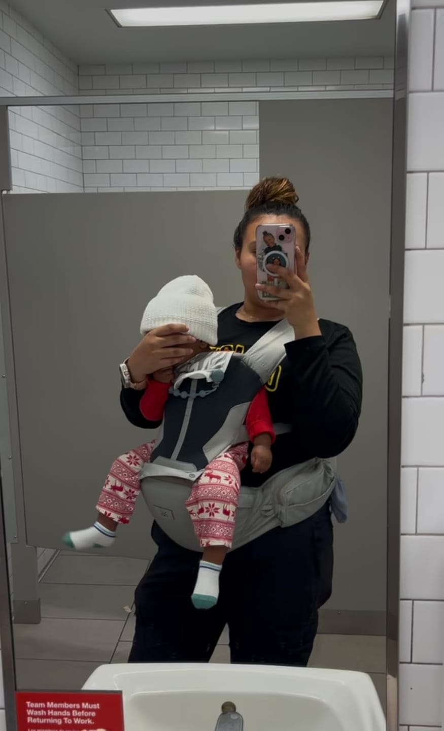 Customer photo review of Ashton ComfortCarry™ Baby Carrier