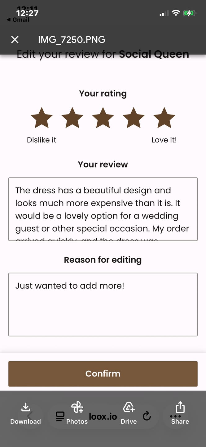 Customer photo review of Worry-Free Purchase