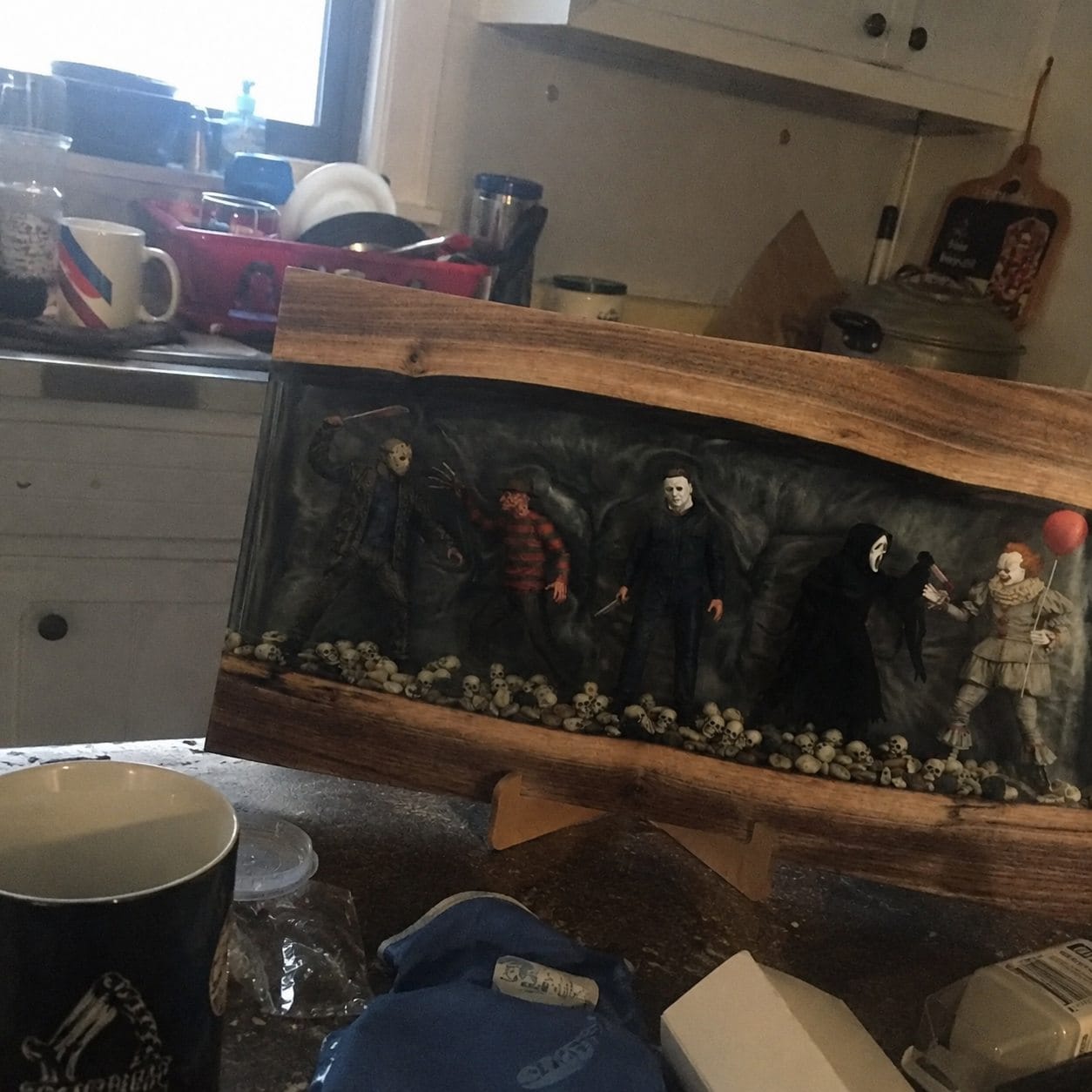 Customer photo review of Horror Resin Cutting Boards