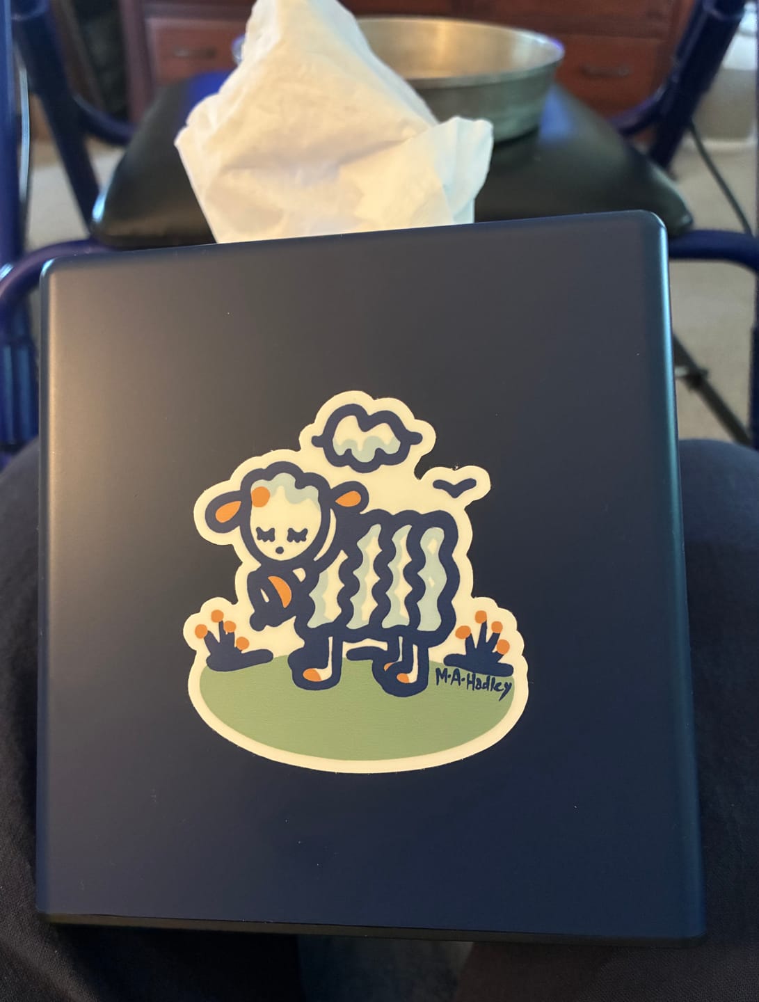 Customer photo review of Lamb Sticker