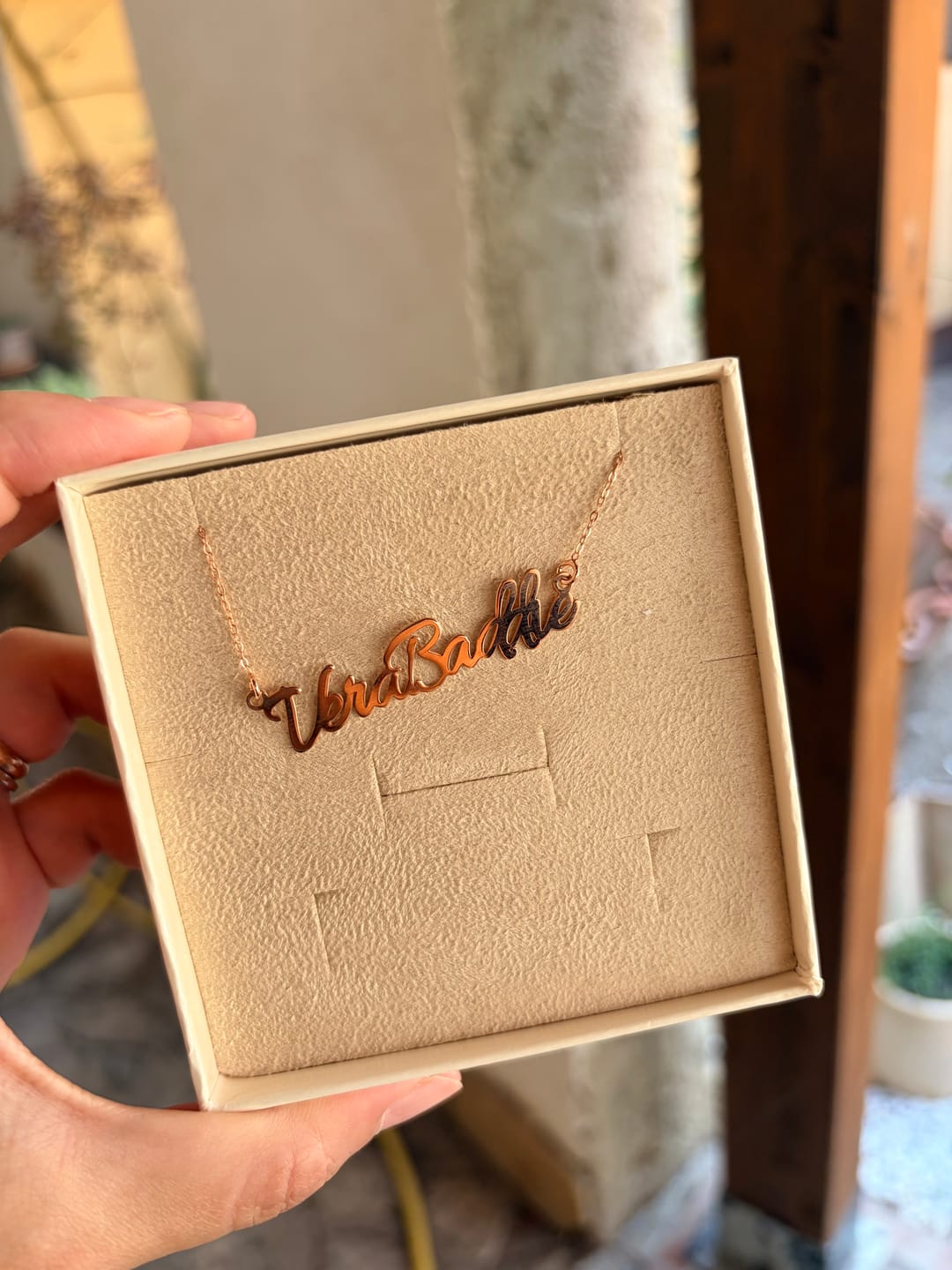 Customer photo review of Collana Nome