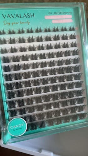 Customer photo review of CANDY Lash Clusters