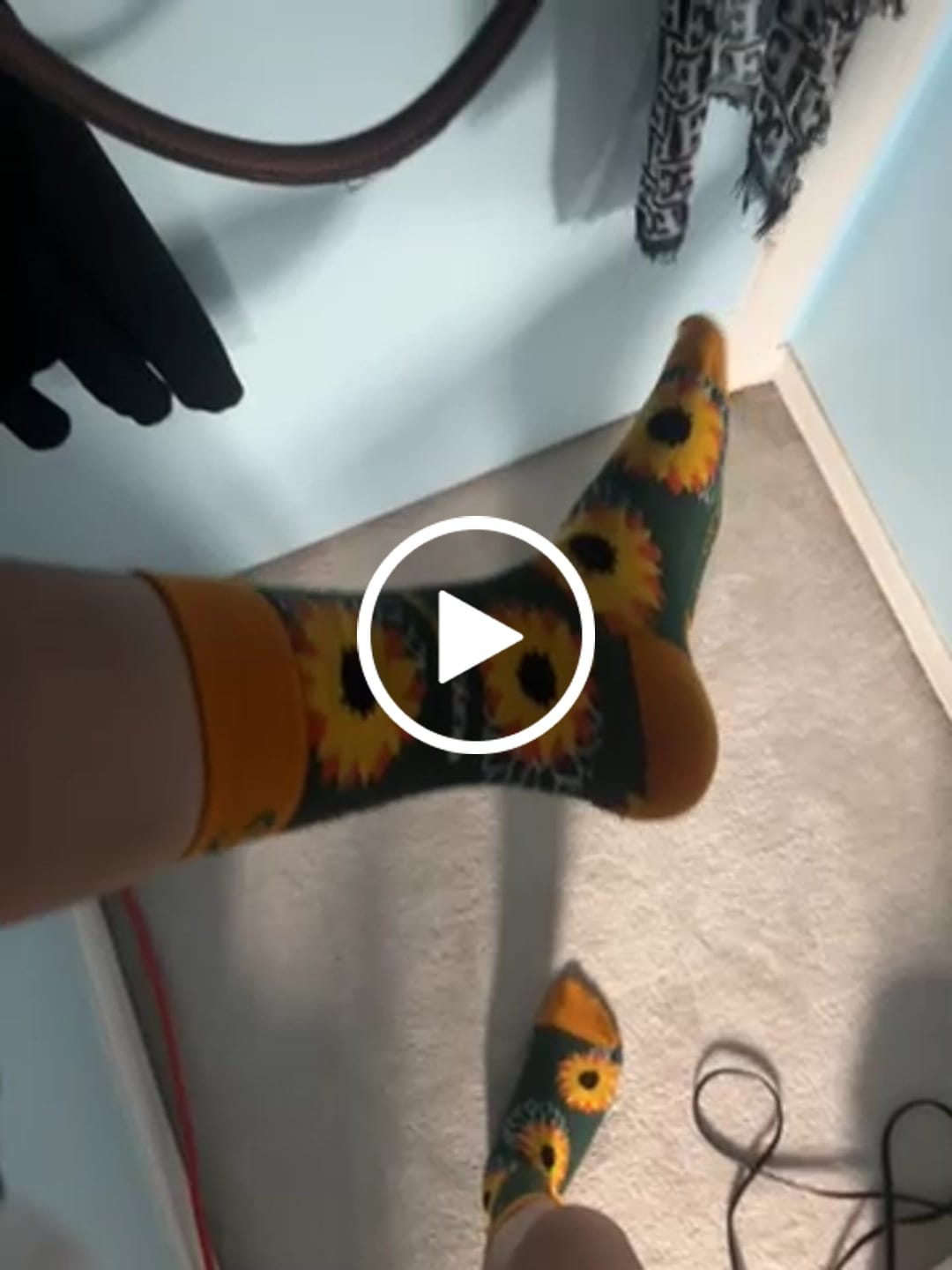 Customer video review of "Okay Bloomer" Bamboo Crew Socks By Sexy Socks