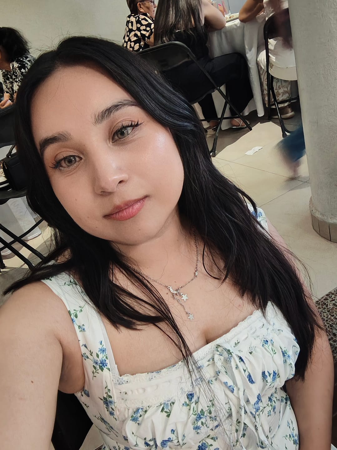 Customer photo review of Citha Hazel Brown Prescription Colored Contact Lenses