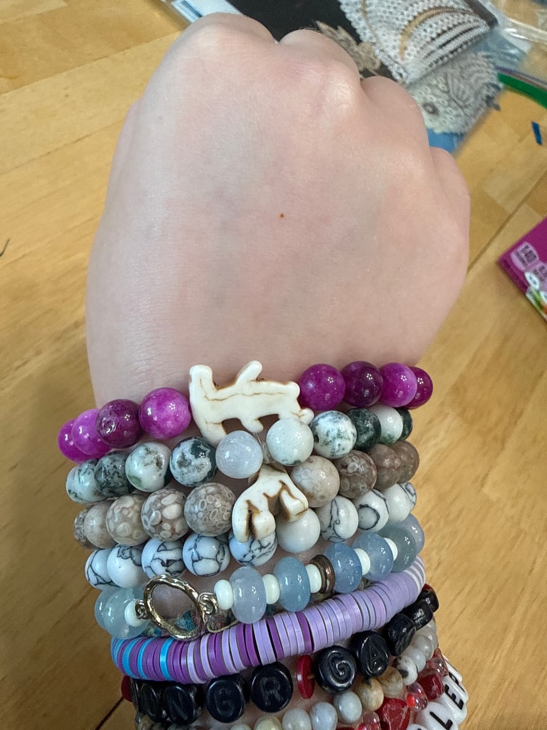 Customer photo review of The Shark Week Bracelet