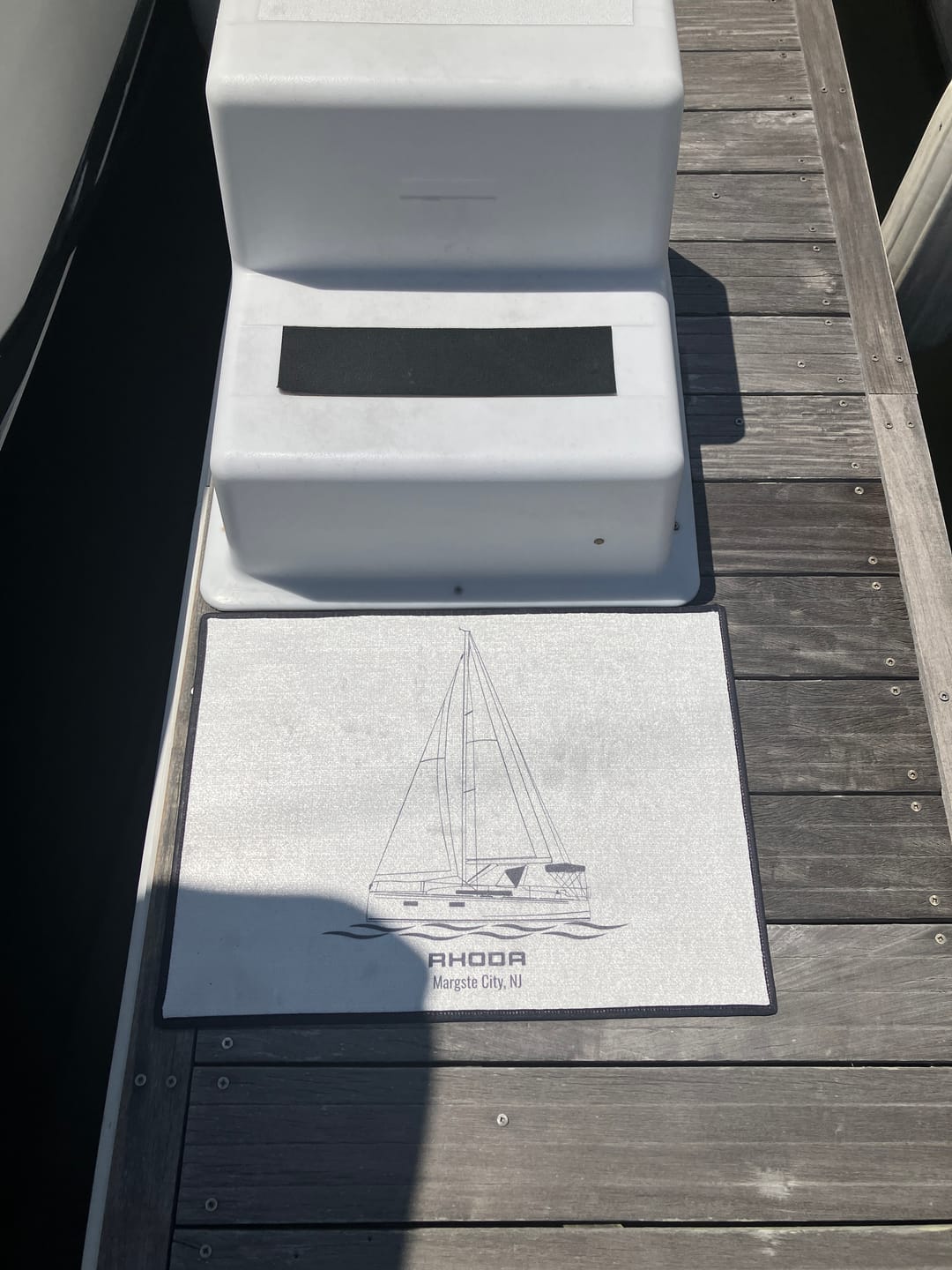 Customer photo review of Custom Indoor/Outdoor Dock Mat