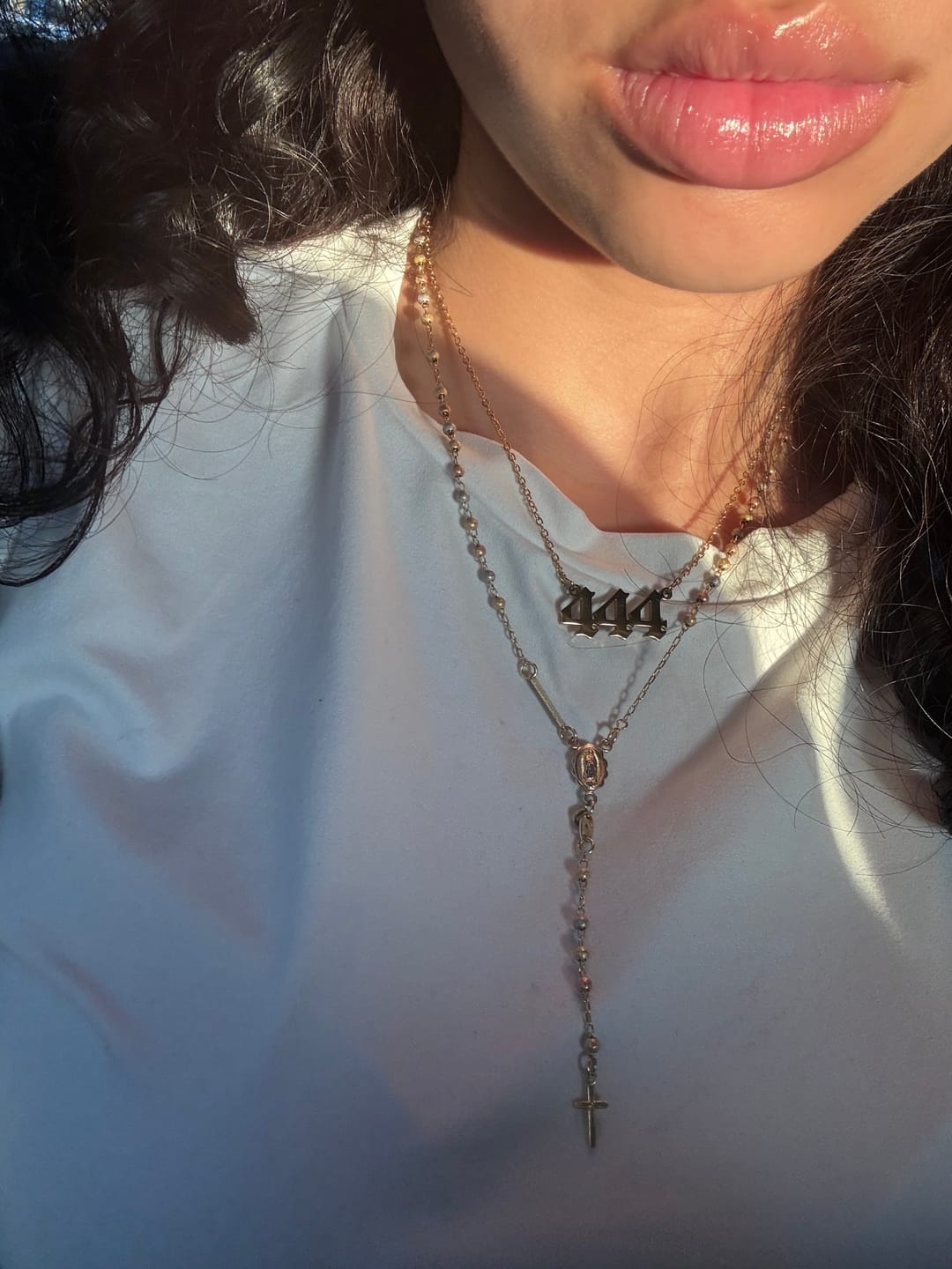 Customer photo review of Angel Number Necklace
