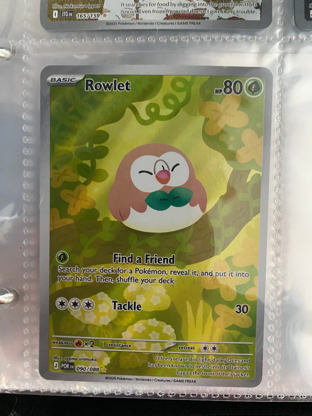 Customer photo review of Pokemon TCG Rowlet 090/088 - Perfect Order