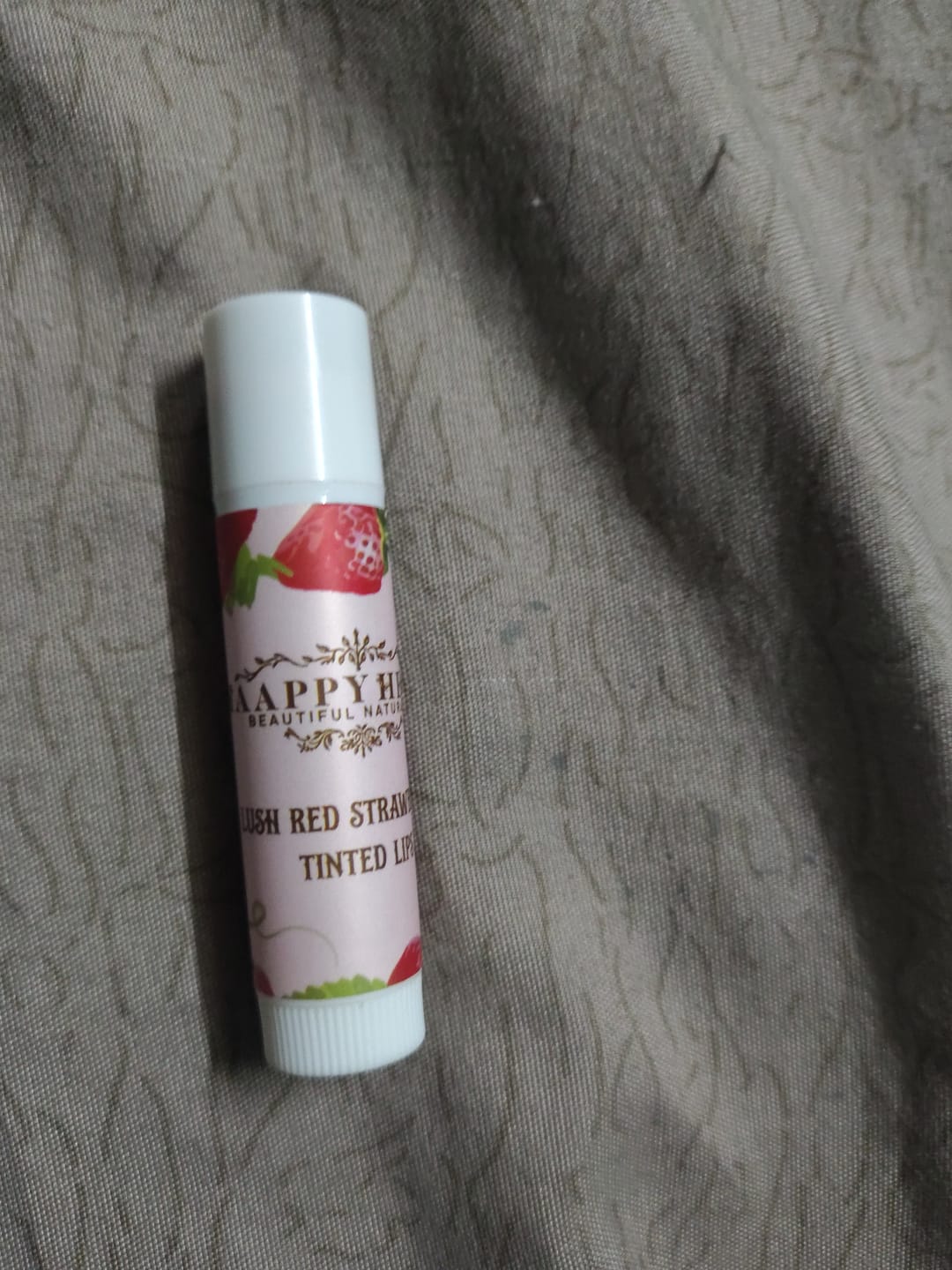 Customer photo review of Lip Balm With Tint Strawberry