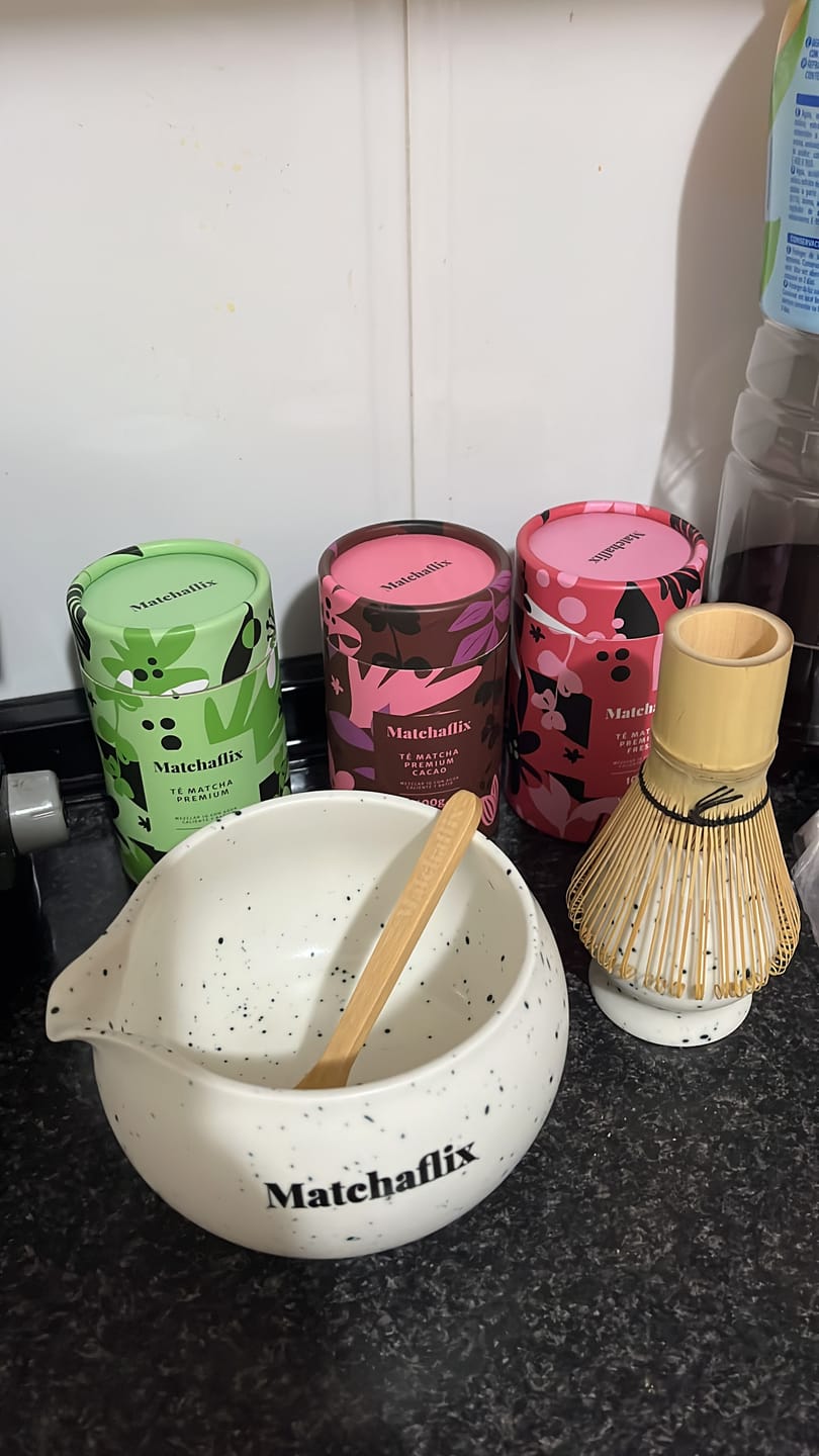 Customer photo review of Té Matcha Premium Fresa