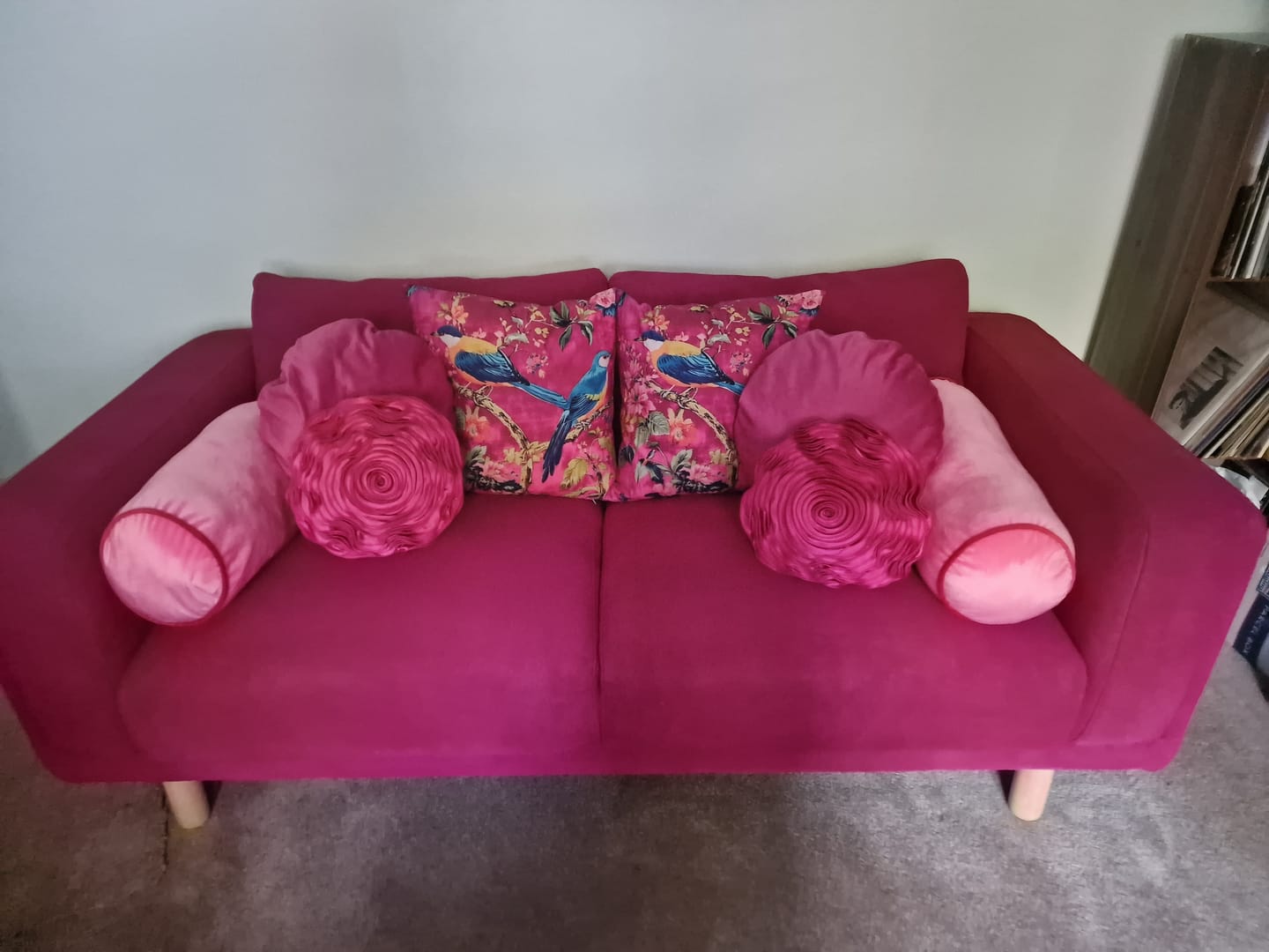 Customer photo review of Fabric Paint -- Raspberry