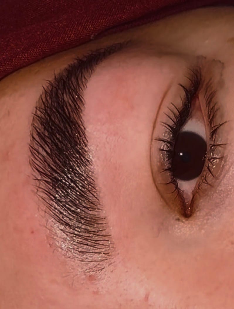 Customer photo review of Pure Care Lash & Brow Lift Pack