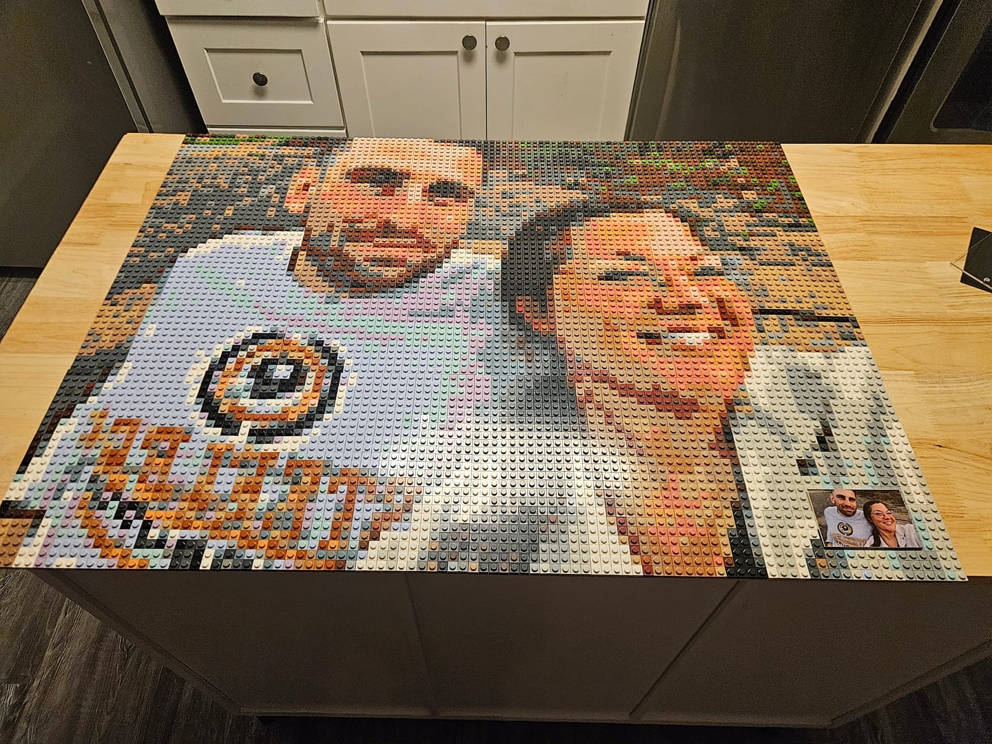 Customer photo review of Custom Design Brick Mosaic - 3x4 baseplates