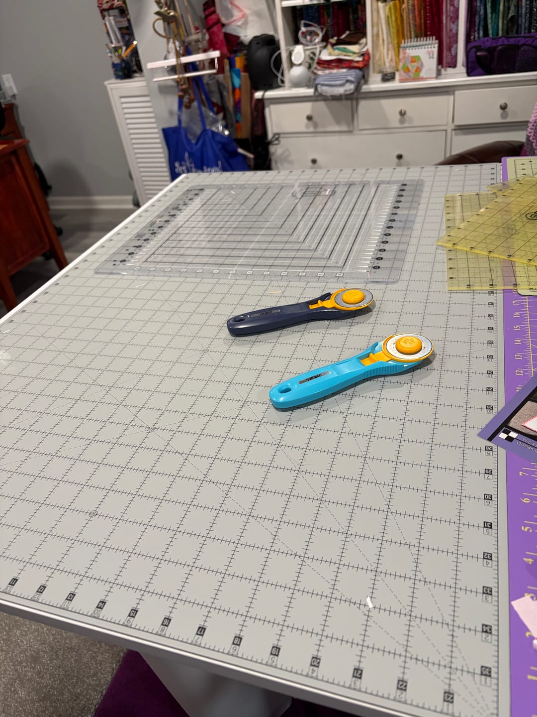 Customer photo review of Dual Sided Cutting Mat, Quilters Select