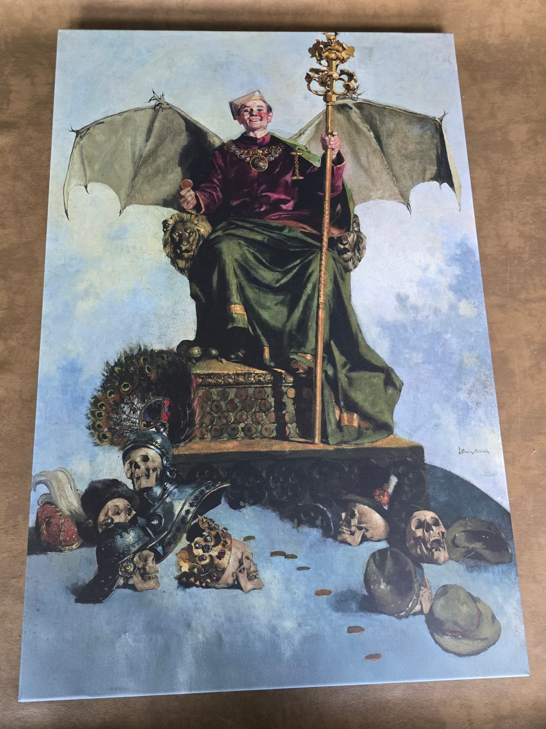 Customer photo review of Allegory of Satan (Lord of the World) | Ludwik Stasiak | c. 1900