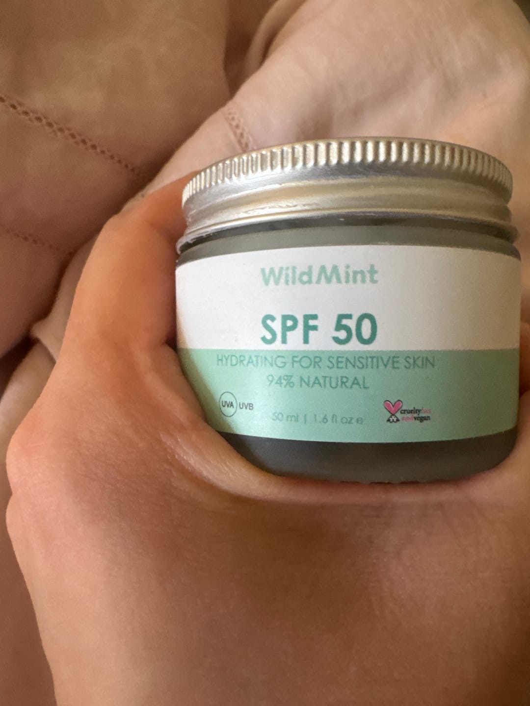 Customer photo review of SPF 50