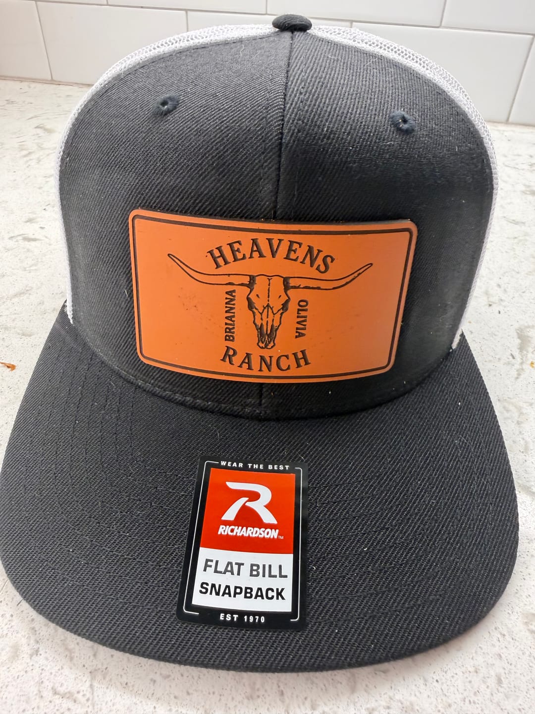 Customer photo review of Custom Leather Patches