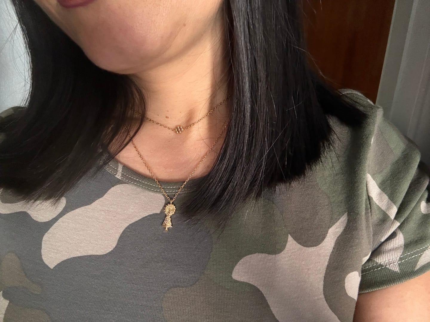 Customer photo review of Collar Virgen del Pilar