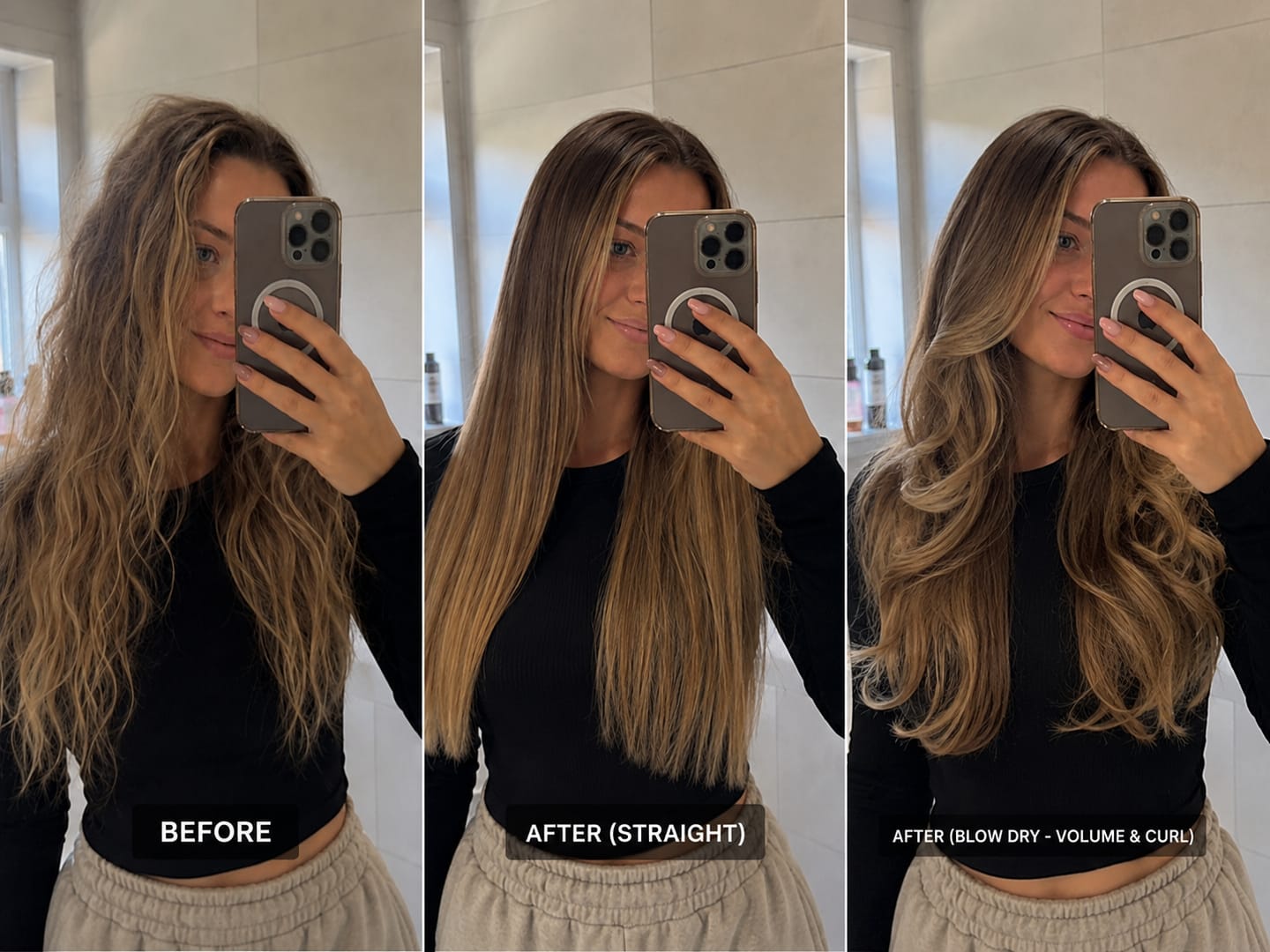 Customer photo review of Ava Air PRO – 5-in-1 Hair Dryer Brush & Multistyler