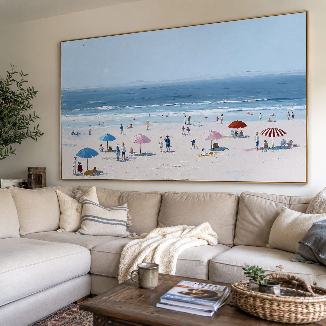 Customer photo review of Azure Shore-Beach Painting