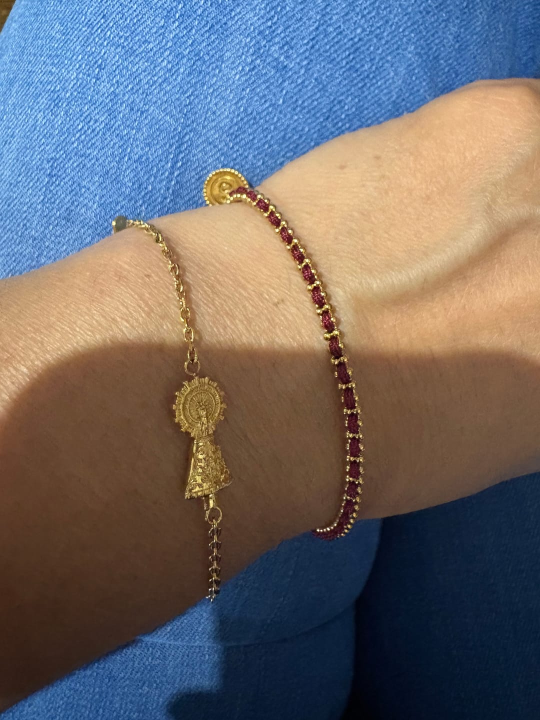Customer photo review of Pulsera Virgen del Pilar