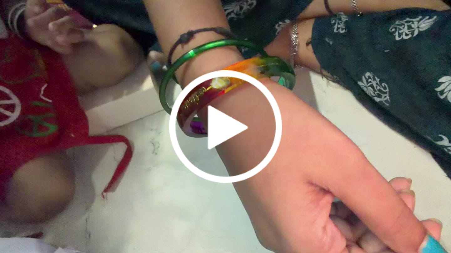 Customer video review of Anmol Bandhan Gold Bangles –  Love & Togetherness in World's Language