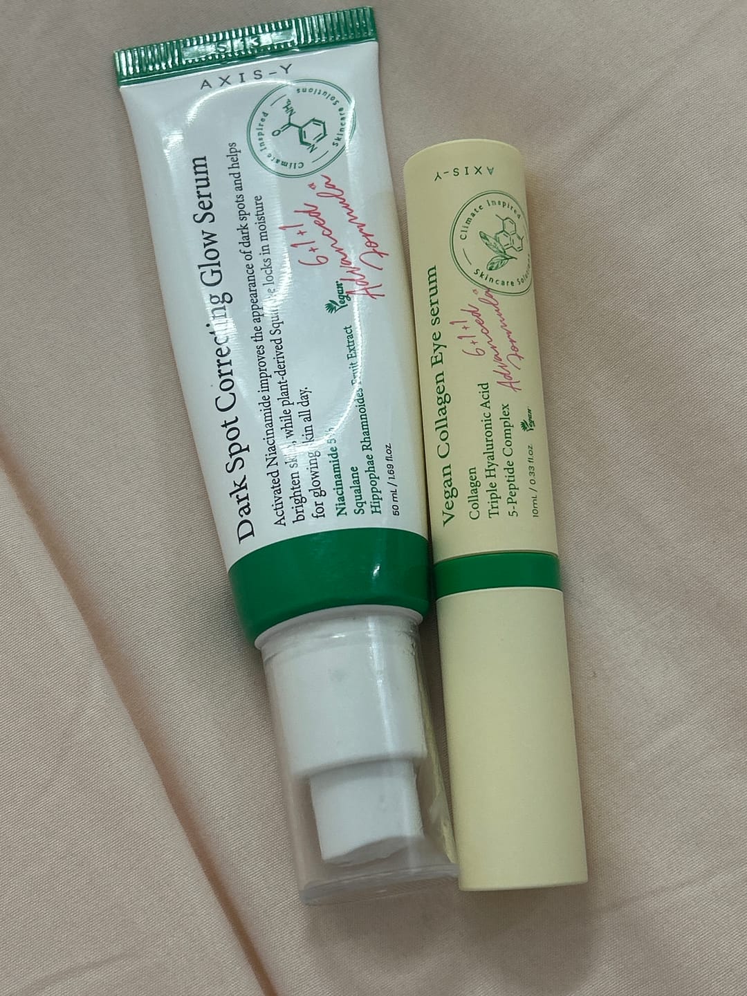 Customer photo review of مجموعة اكسيس واي الثنائية لبشرة زجاجية
