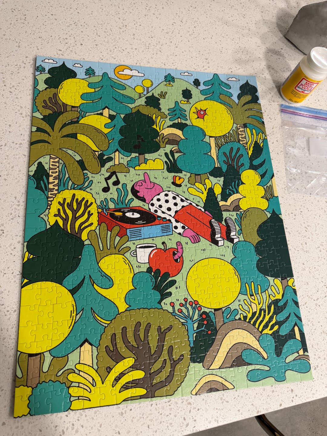 Customer photo review of Space Out | 500 Piece Puzzle