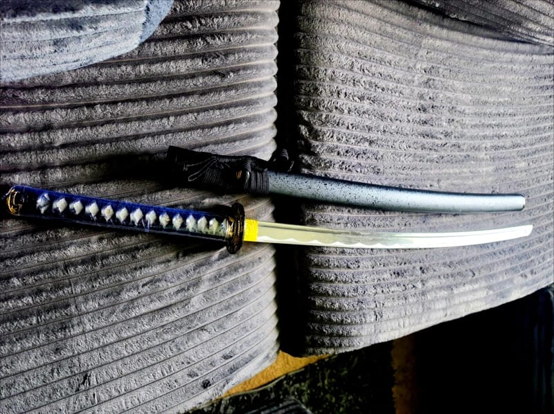 Customer photo review of Shadow Weave Katana (Manganese Steel)