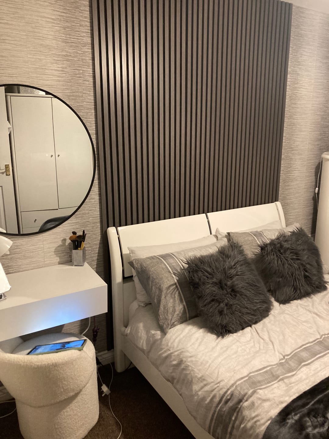 Customer photo review of Premium Acoustic Wall Panels - Dark Grey