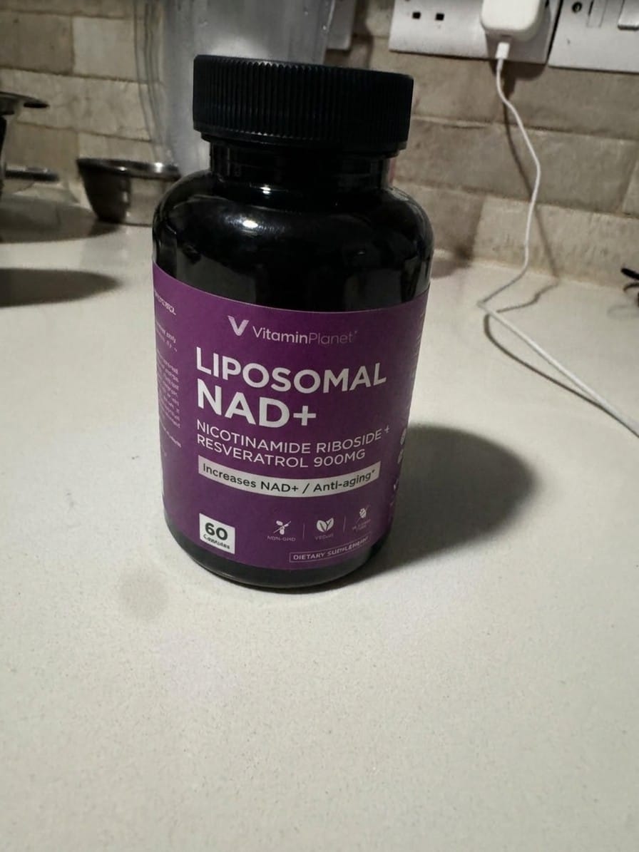 Customer photo review of Vitamin Planet Liposomal NAD+ 900mg with NR, Quercetin & Resveratrol, 60 Capsules