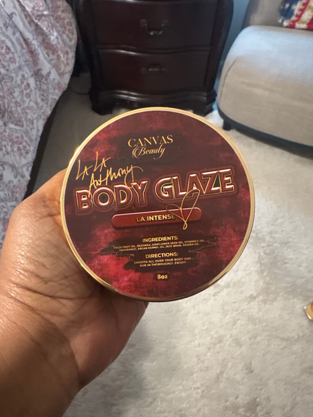 Customer photo review of CANVAS x LALA ANTHONY LIMITED EDITION COLLAB: LA INTENSE BODY GLAZE