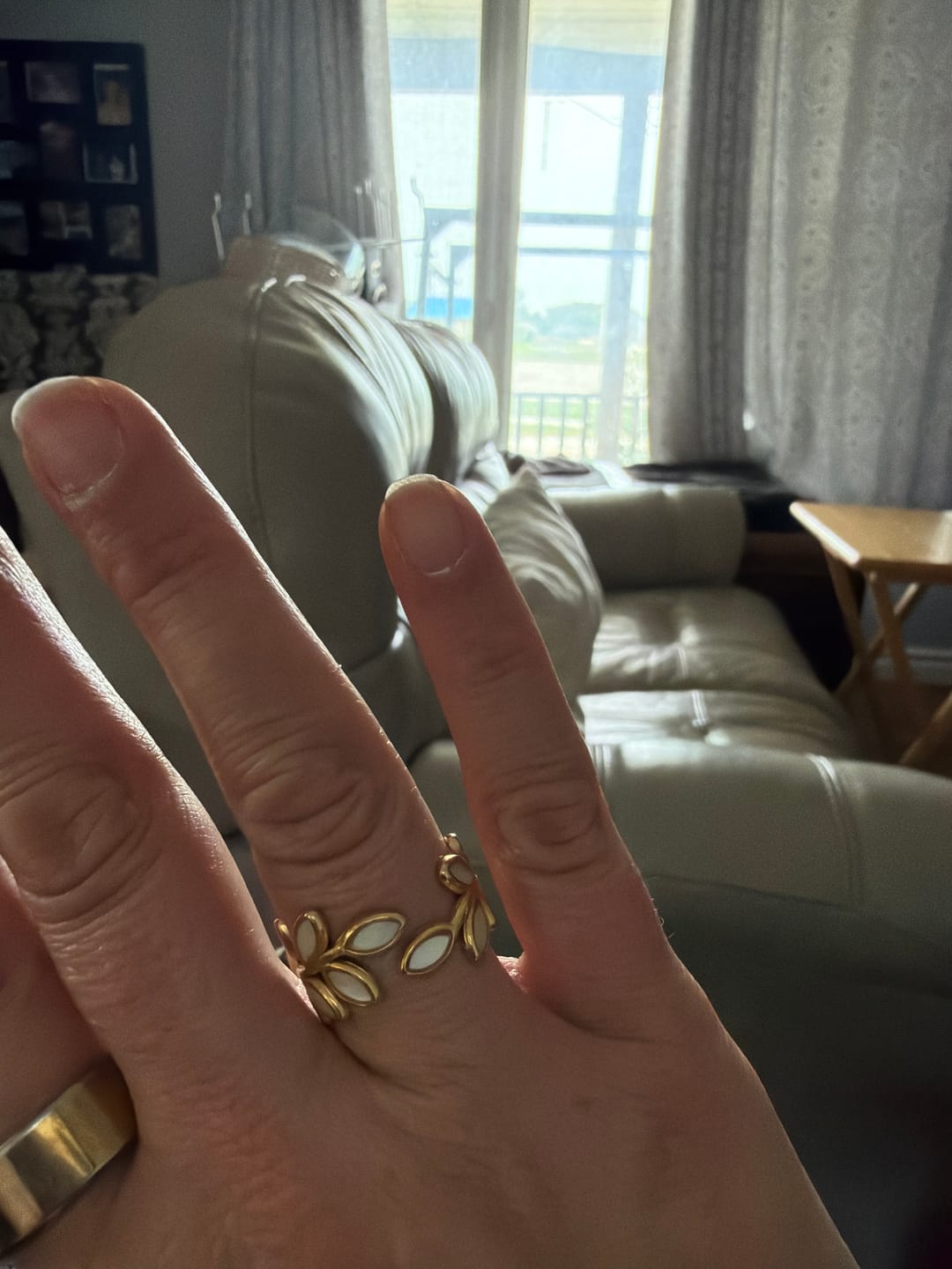 Customer photo review of Gold Leaf Ring