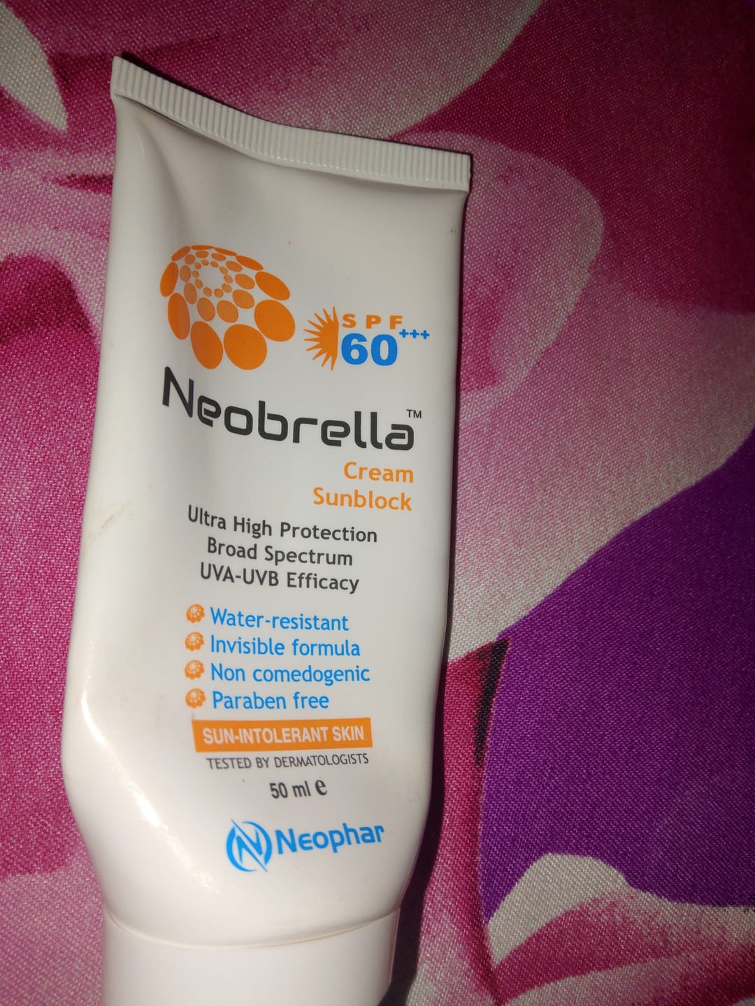 Customer photo review of Neobrella Sunblock Cream SPF60 PA+++