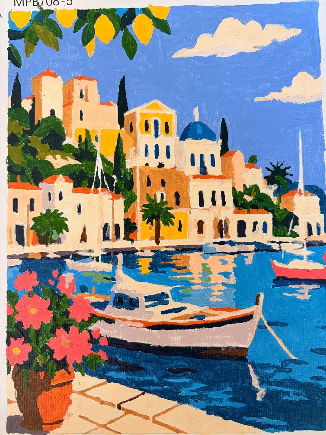 Customer photo review of 6 Mini Paintings - Mediterranean Dream Set