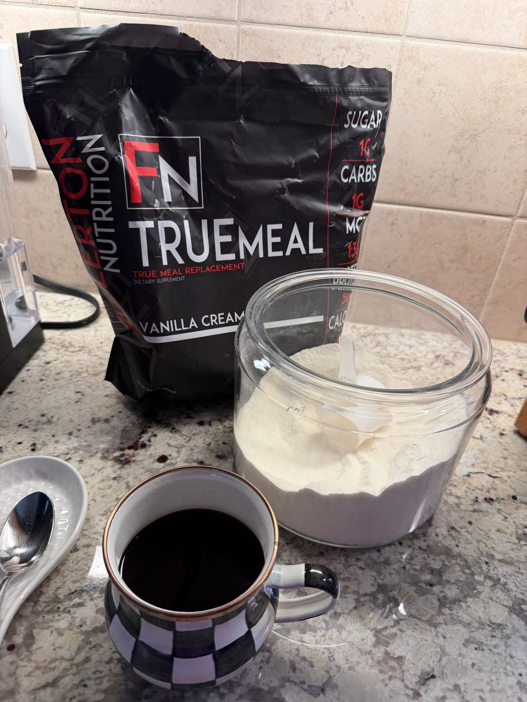 Customer photo review of True Meal Low Carb Meal Replacement