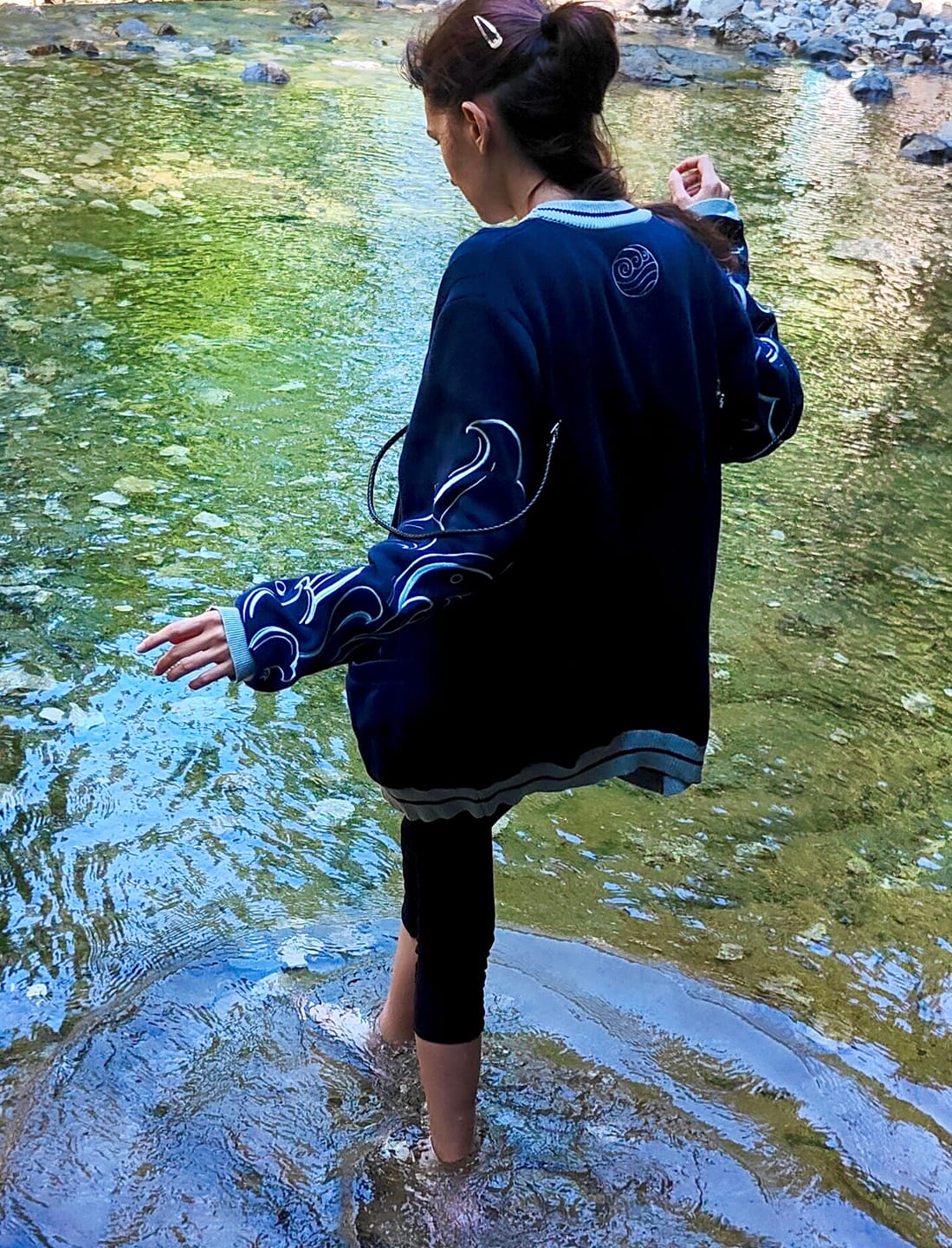 Customer photo review of Water Cardigan Preorder