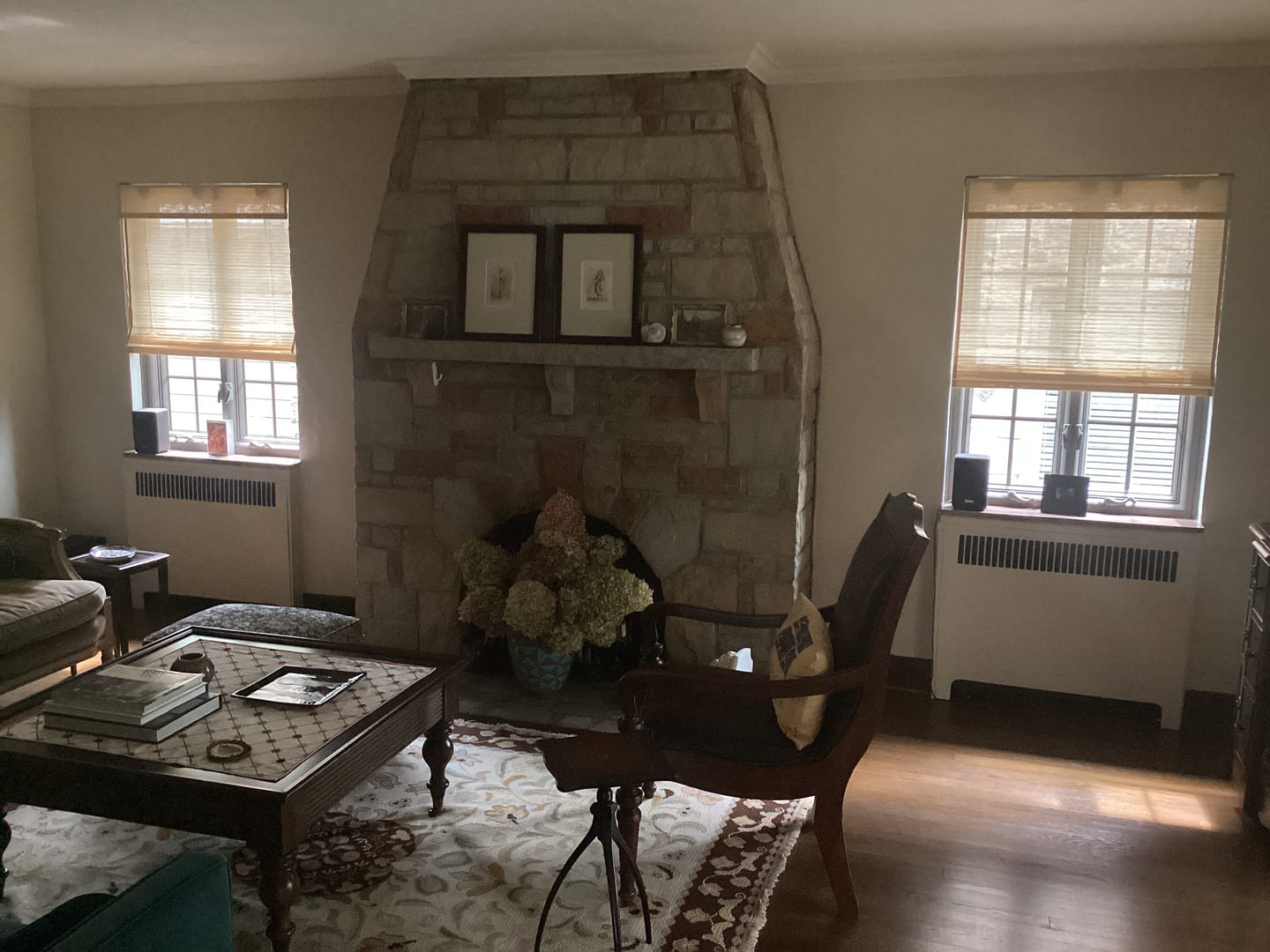 Customer photo review of Mino Handwoven Natural Ramie Bamboo Shade