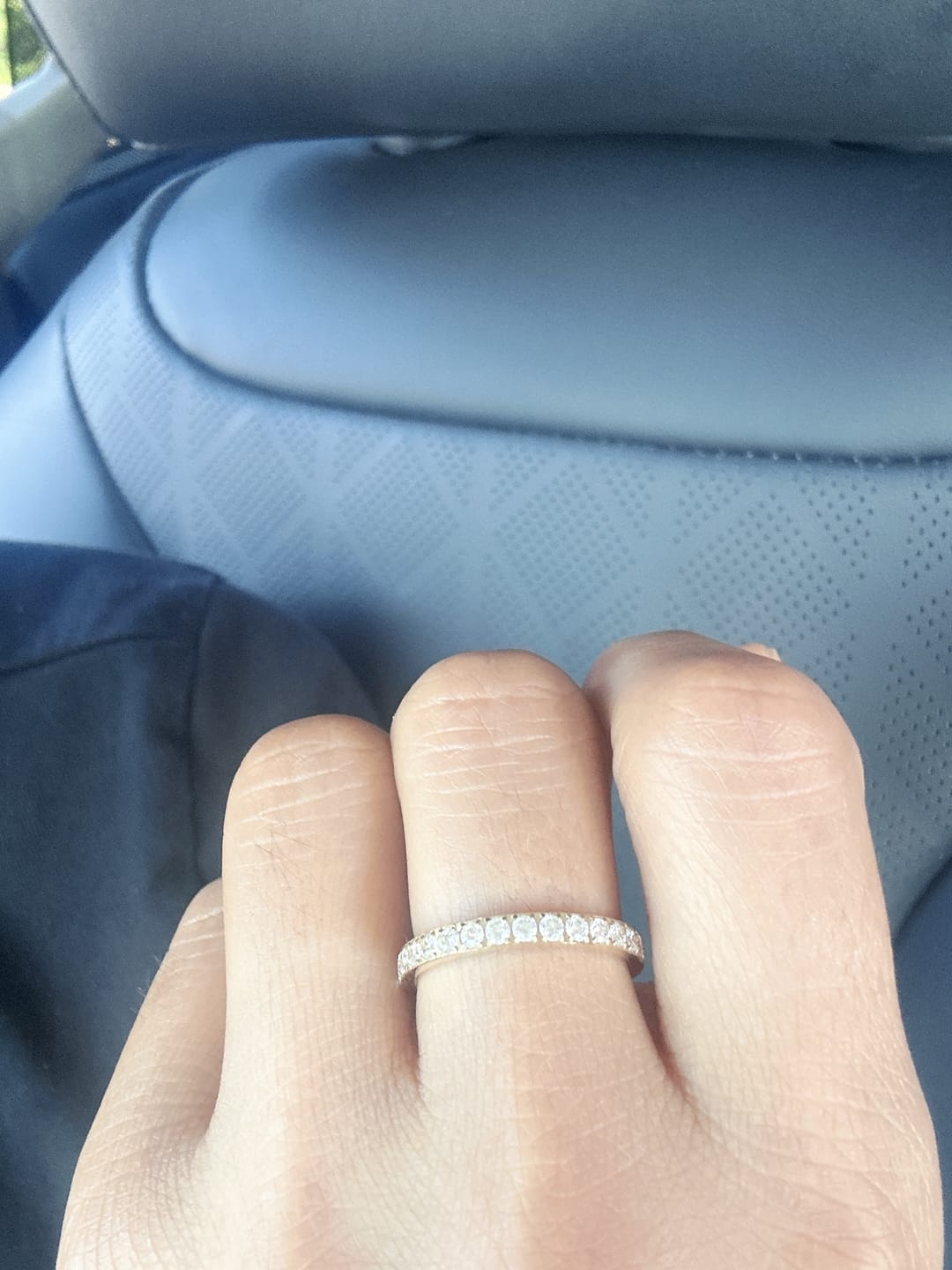Customer photo review of Eternity Band Ring
