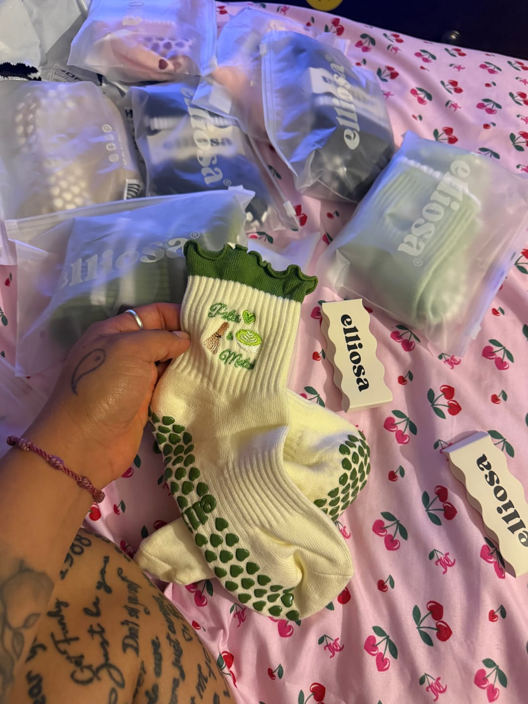 Customer photo review of Grip Stripes - Grey
