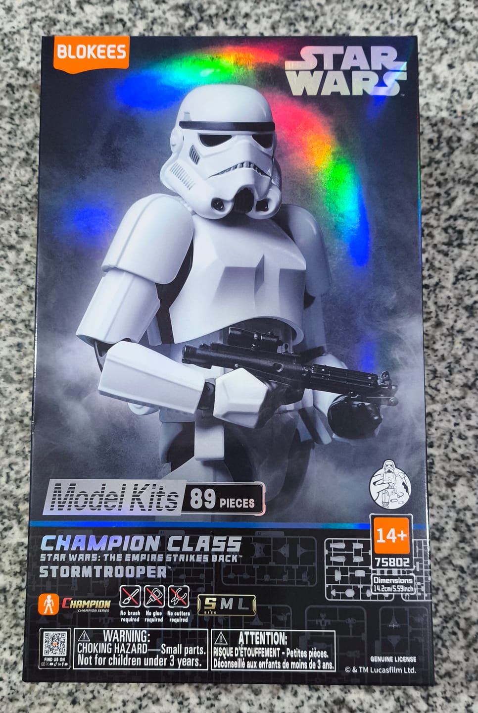 Customer photo review of Stormtrooper - Star Wars - Champion Class 02 - Model Kit - BLOKEES