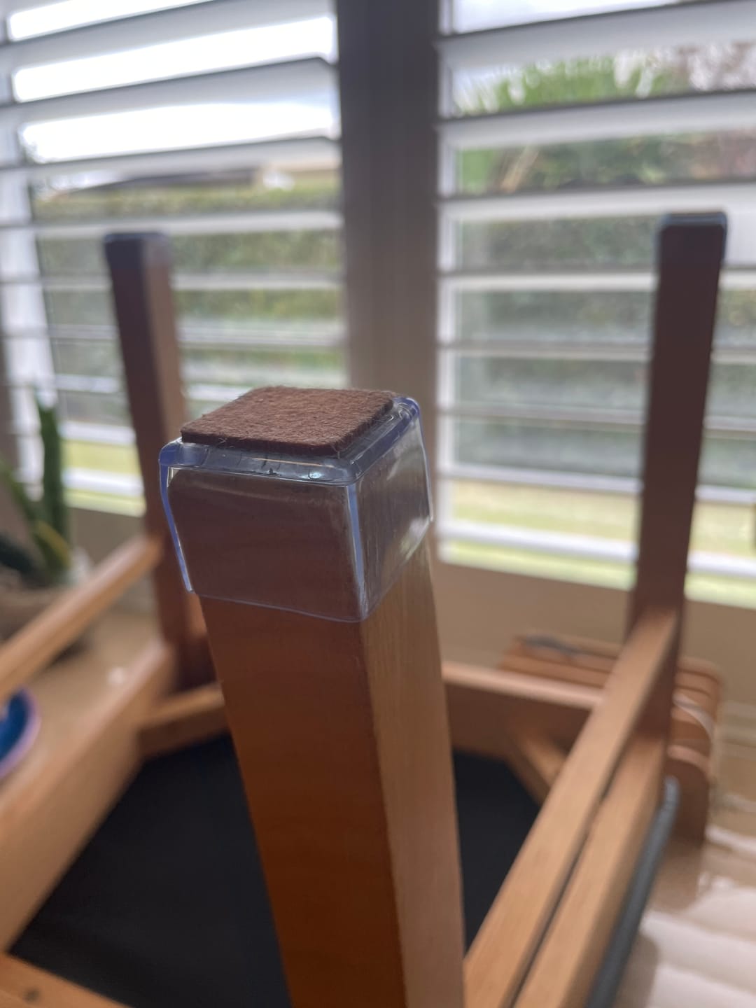 Customer photo review of Round Felt Silicone Chair Leg Protectors | Extra-Durable Chair Floor Protectors